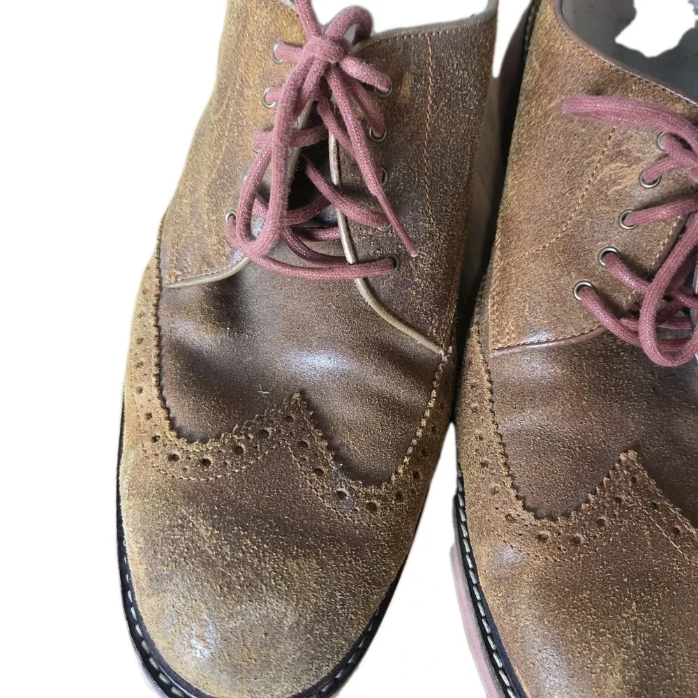 Cole Haan LunarGrand Wingtip Oxford Shoes Mens‎ Size 11.5 Brown Loafers brogue